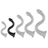 DarkSil Gode long Whale Dildo M 40 x 5.5cm - Pointe 4.6cm Noir